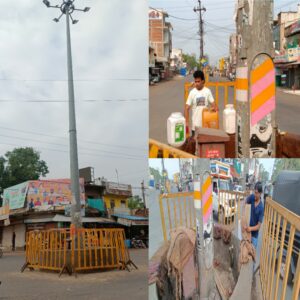 Damoh swachhata brand ambassador Harish Patel ke prayaso se huaa 2 Chauraho ka Nirman karya