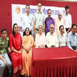 Rai Bahadur doctor Hiralal Rai ki 158 jayanti per satvik Seva Sanstha Jabalpur ne Dak ticket pradarshani Ka aayojan Kiya