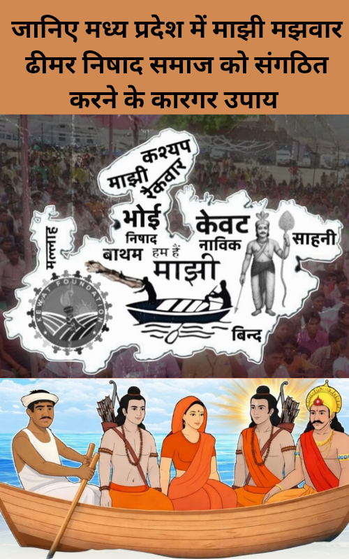 Janiye madhay pradesh me majhi dheemar nishad samaj ko sanghthit karne ke kargar upay